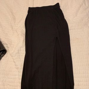 Black long skirt